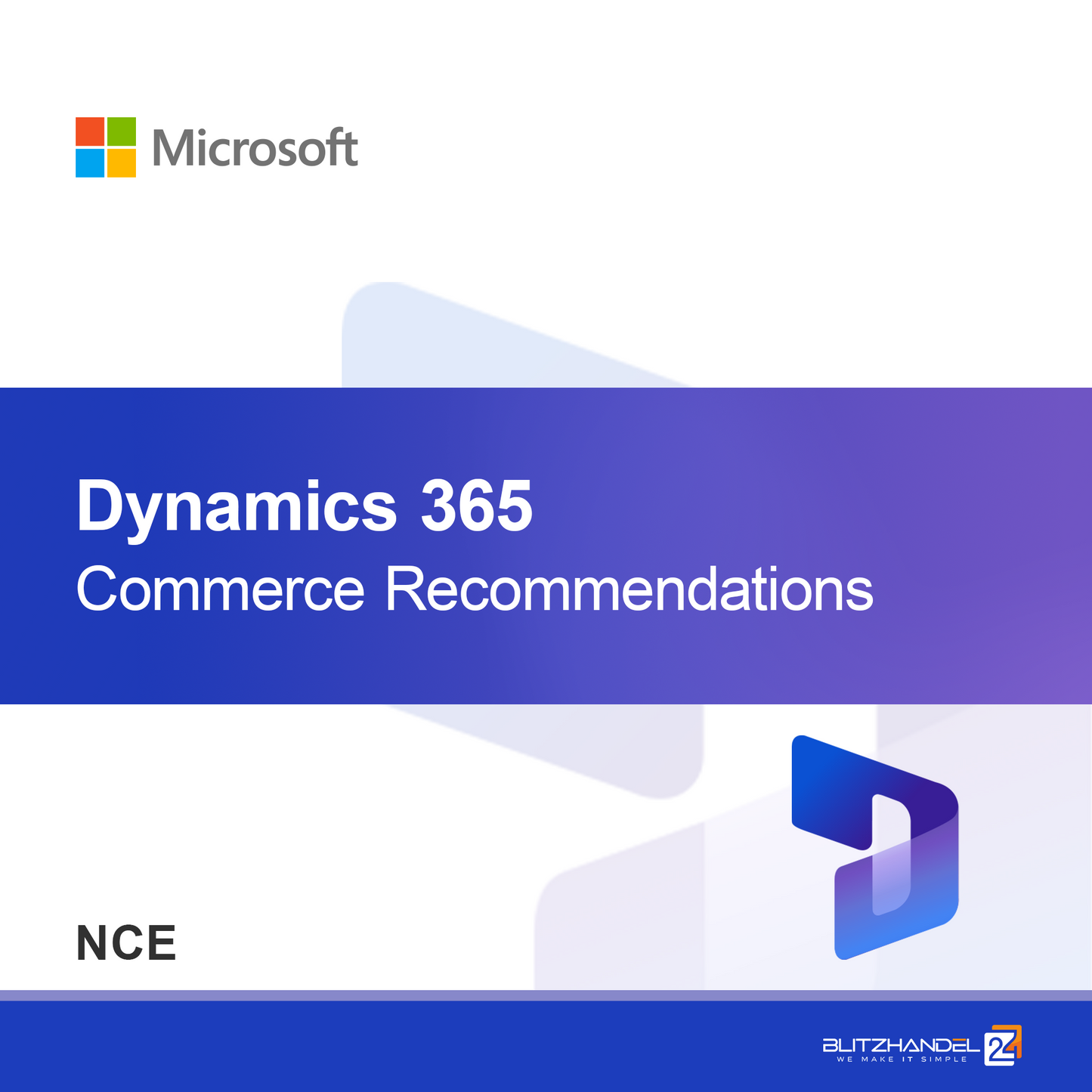 Doporučení Dynamics 365 Commerce (NCE)