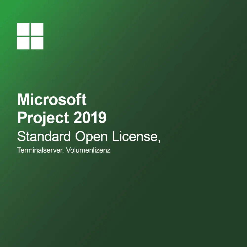 Microsoft Project 2019 Standard Open License, terminálový server, objemová licence