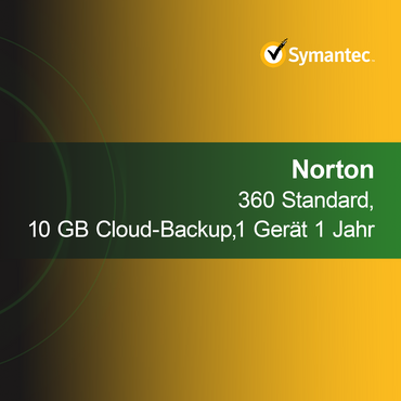 Norton 360 Standard, 10 GB cloudové zálohování, 1 zařízení 1 rok