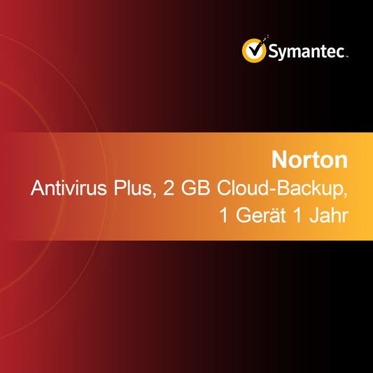 Norton Antivirus Plus, 2 GB cloudové zálohování, 1 zařízení 1 rok
