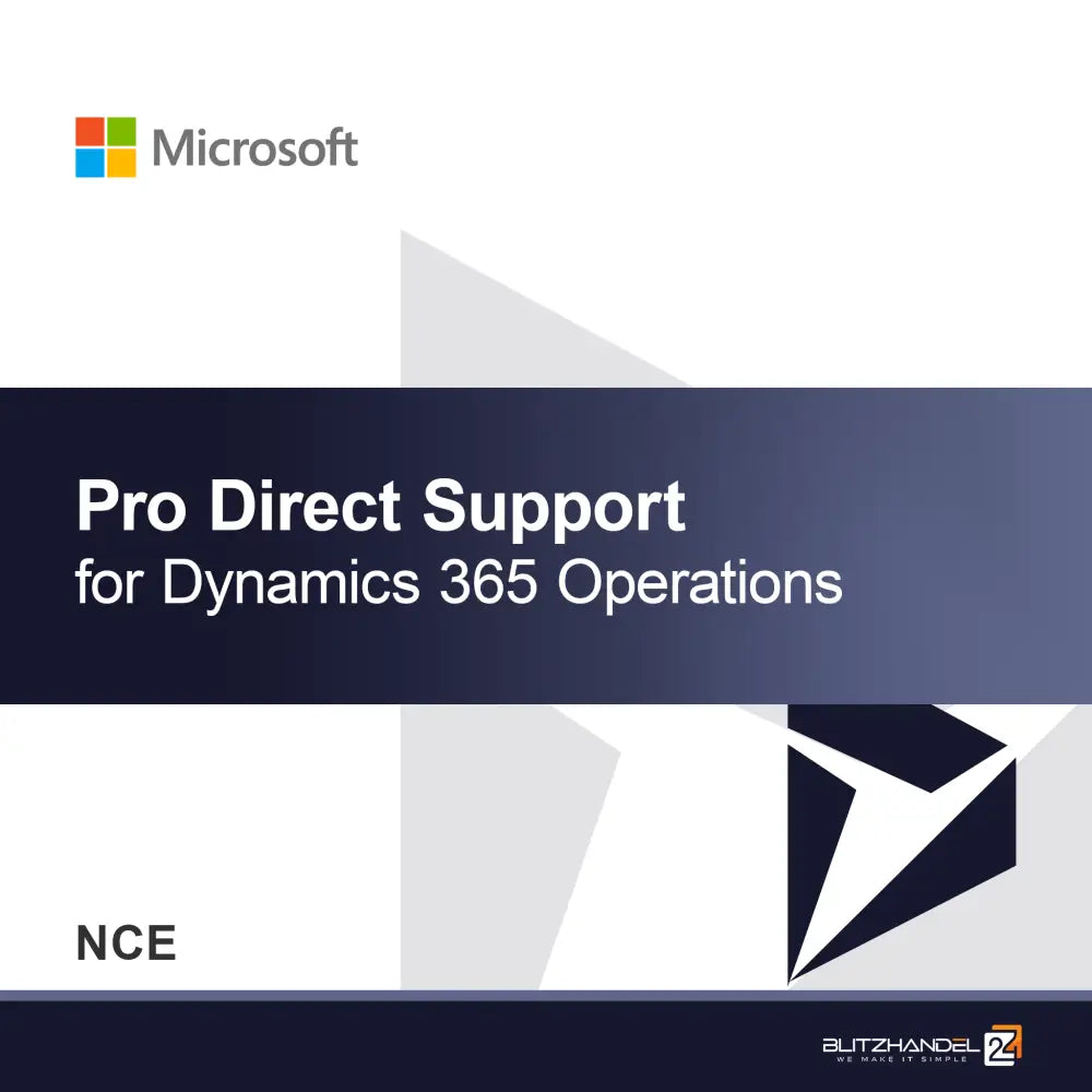 Pro přímou podporu pro Dynamics 365 Operations (NCE)