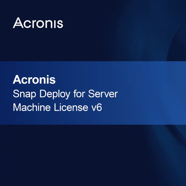 Acronis Snap Deploy pro serverovou licenci stroje v6