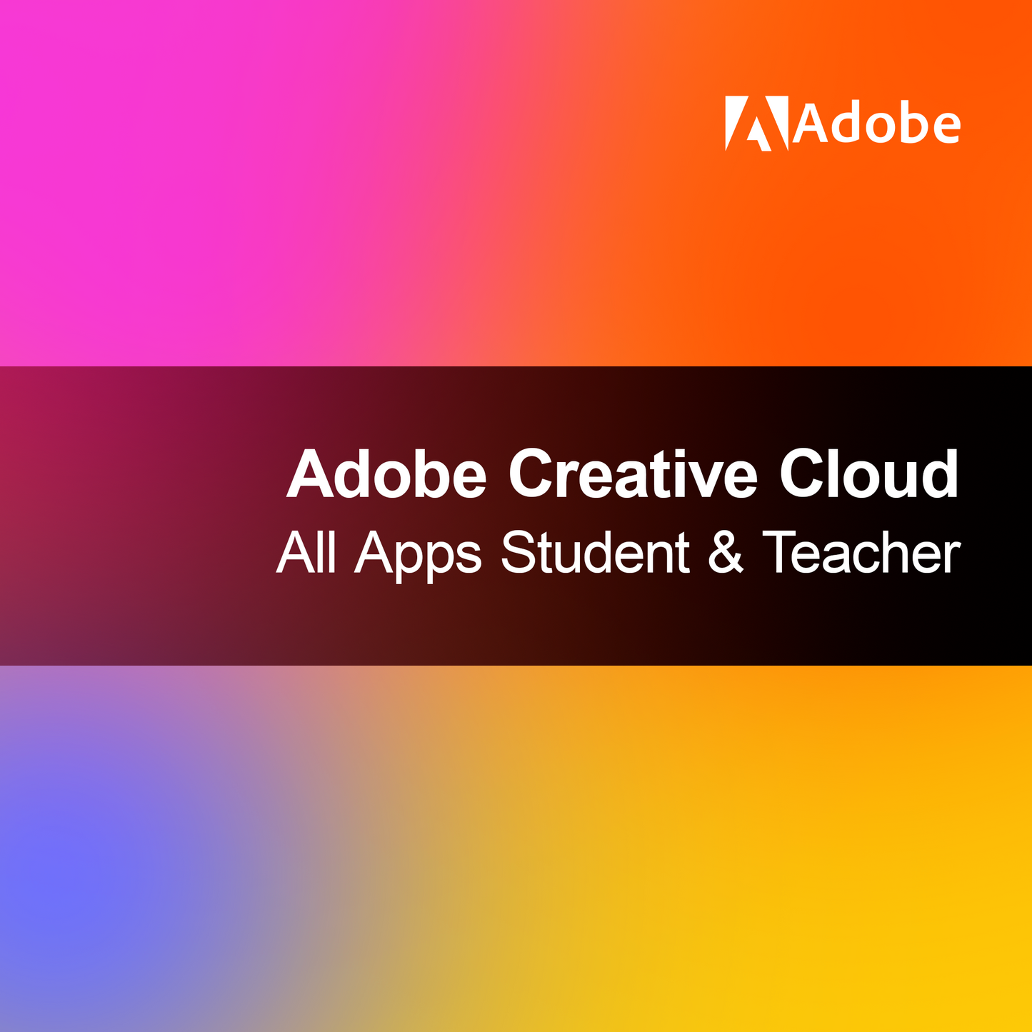 Adobe Creative Cloud Všechny aplikace Student a Učitel