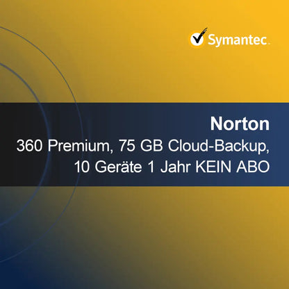 Norton 360 Premium, 75 GB cloudové zálohování, 10 zařízení 1 rok BEZ PŘEDPLATNÉHO